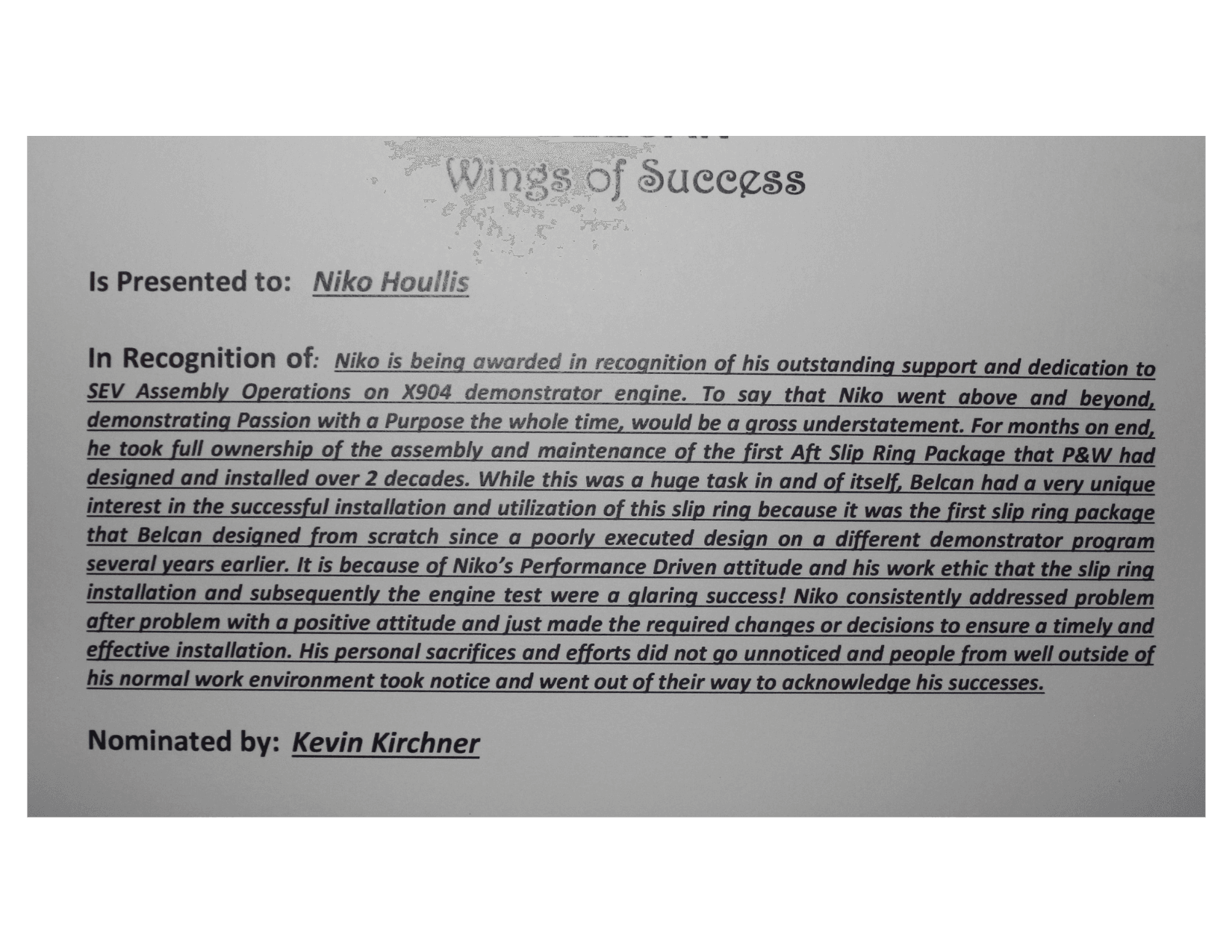 Eagle Award — Slip Ring System